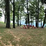 Panoramic Sunset View Waterfront Firepit